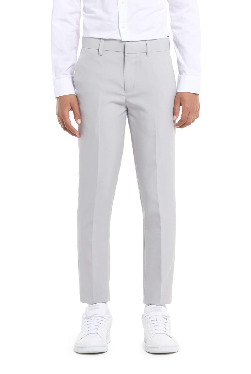 Opposuits Teen Boys Groovy Grey Solid Color Suit - Prom and Wedding Party Outfit - Including Blazer, Pants and Tie - Grey - Size: 10 Years - Image 4